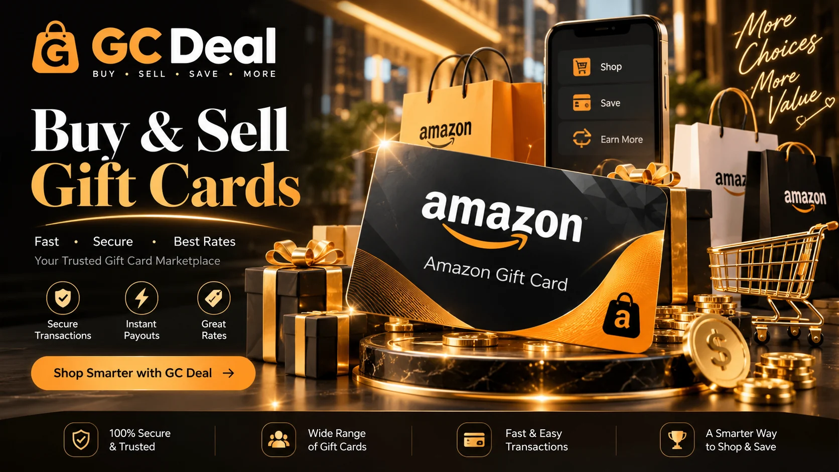 Amazon Gift Card – Buy and Sell Gift Cards Online in India at GCDeal
